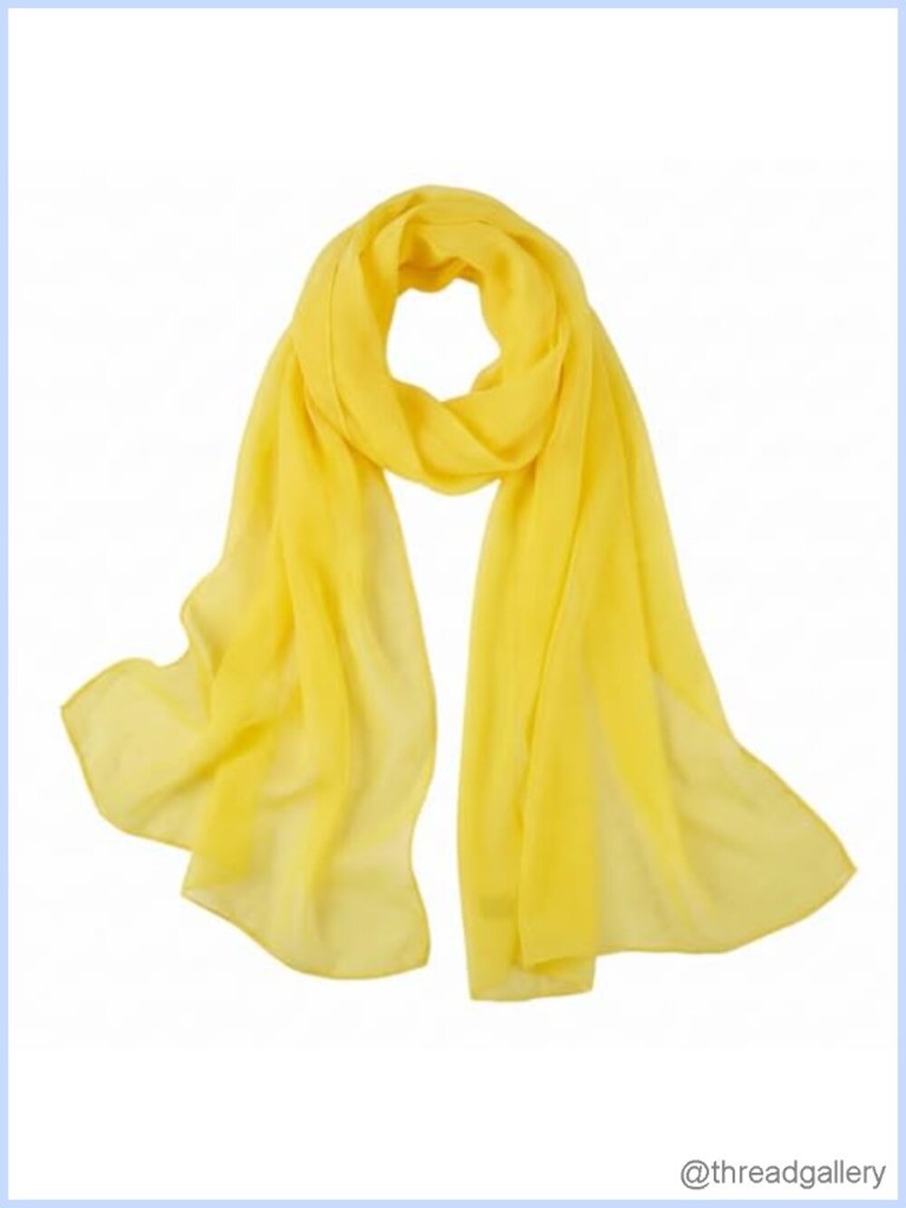 Long Chiffon Scarf Soft Flowy Wrap for Wedding Evening Dress